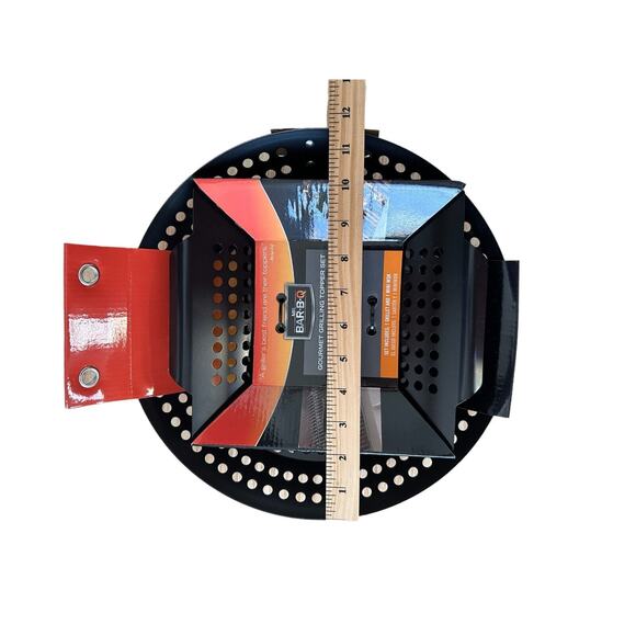 2 Pack Mr Bar-B-Q Gourmet Grilling Topper Set - 1 Skillet and 1 Mini Wok - Black - Picture 3 of 3